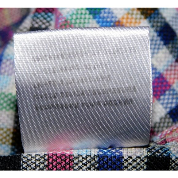 Franco Negretti Montreal Mens Medium Pink Blue Black Plaid Button Front Shirt - Picture 5 of 12